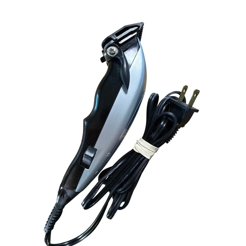 Wahl Adjustable Corded Hair Clippers Silver Black Model NAC Home Grooming Trimmr